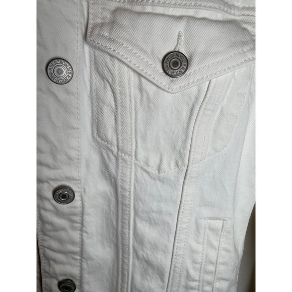 Abercrombie & Fitch White Denim Jacket - Picture 3 of 8